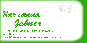 marianna gabner business card